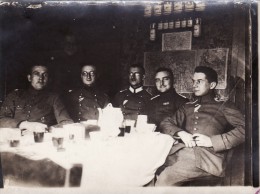 Photo 14-18 COMINES-WARNETON (Komen-Waasten) - Un Groupe D'officiers Allemands, Lt Linke, IR 7 (A100, Ww1, Wk 1) - Komen-Waasten