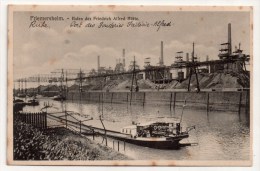 (Duisburg) Friemersheim, Hafen Der Friedrich Alfred Hütte, 1922, Verlag F. E. D. Nr 11983 - Duisburg