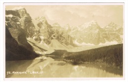 RB 1027 - Byron Harmon Real Photo Postcard - Morraine Lake Near Lake Louise - Alberta Canada Rockies - Lac Louise