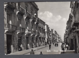 1953 GELA CORSO VITTORIO EMANUELE FG V SEE 2 SCANS ANIMATA - Gela