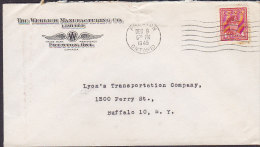 Canada THE WERLICH MANUFACTURING Co., PRESTON Ont. 1949 Cover Lettre To USA George VI. Stamp - Lettres & Documents