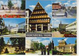 OLDENBURG - Mehrbildkarte , 8-fach Ansicht, Haus Dogode, Pferdemarkt, Berliner Platz ..... - Oldenburg