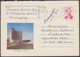1975-EP-30 CUBA 1975. Ed.176c. ENTERO POSTAL. POSTAL STATIONERY. HOTEL RIVIERA. CAMAGUEY. USED. - Storia Postale