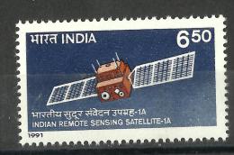 INDIA, 1991, 3 Years Of Operation Of Indian Remote Sensing Satellite-1A,   MNH, (**) - Unused Stamps