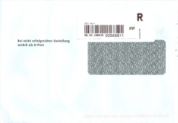 Schweiz Bern PP R-Brief-Label Bei Nicht Erfolgreicher Zustellung Zurück Als A-Post - Lettres & Documents