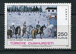 (cl.18 -60) Turquie ** N° 2015  (ref. Michel Au Dos) - Tableau De Cemal (Sultan Mahmut 1er Et Sa Suite, à Cheval - Prix - Unused Stamps