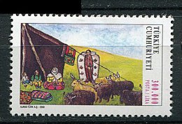 (cl.18 -60) Turquie ** N° 2956  (ref. Michel Au Dos) - Peuple Nomade Des Plateaux (tente, Femmes, Enfants, Chèvres) - - Unused Stamps