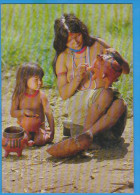 POSTCARD BRAZIL  NATIVE RESERVE OF XINGU WOMEN  SEMI NUDE UNUSED - Amerika