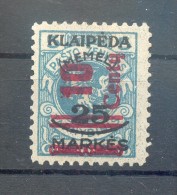 Memel 230III TYPE* BPP 250EUR (72482 - Memel (Klaïpeda) 1923