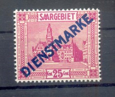 Saar DIENST 14XX ABART**POSTFRISCH (72373 - Servizio