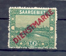 Saar DIENST 3aXXI ABART**POSTFRISCH (72338 - Servizio