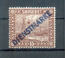 Saar DIENST 4III ABART**POSTFRISCH (72350 - Service