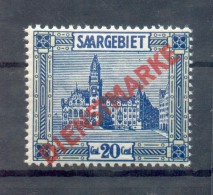 Saar DIENST 5VI ABART**POSTFRISCH (72356 - Servizio