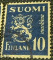 Finland 1945 Lion 10m - Used - Usati