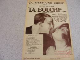 CA C´EST UNE CHOSE    **TA BOUCHE**    VICTOR BOUCHER - Other & Unclassified