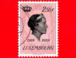 LUSSEMBURGO - Usato - 1959 - Anniversari - Profilo Della Granduchessa Charlotte - 2.50 - 1944 Charlotte De Profil à Droite
