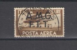 TRIESTE 1947 POSTA AEREA DEMOCRATICA 25 LIRE ANNULLATO - Luftpost