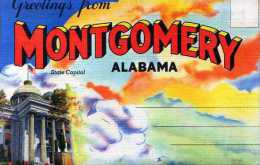 Carnet Depliant De 9 Vues Recto Verso MONTGOMERY Alabama Maxwell And Gunter Fields - Montgomery
