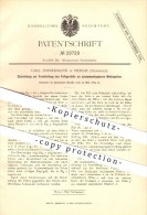 Original Patent - Carl Zimmermann In Mehlis , 1884 , Einrichtung Zur Feststellung Des Fußgestells An Notenpulten , Zella - Zella-Mehlis