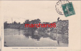 Varades Inondations Décembre 1910 Soudure De La Seconde Breche Train éditeur Vassellier - Varades