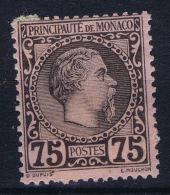 Monaco: 1885 Yv Nr 8 MH/*  Some Paper On Backside - Neufs