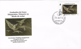 SPAIN. COVER. ENGRAVING OF GOYA. THE FOLLIES. NUMBER 13. "TU SELLO" - Cartas & Documentos