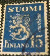 Finland 1945 Lion 15m - Used - Usati