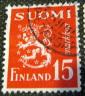 Finland 1952 Lion 15m - Used - Usati