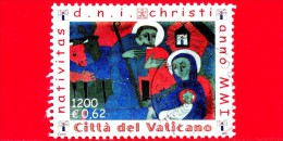 VATICANO  - 2001 - Usato - Natale - 1200 L. - 0,62 € • Natività, Opera Di E.G.Weinert - Usati