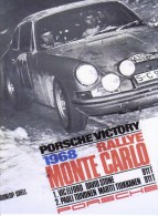 Rallye Monte-Carlo 1968  -  Porsche 911  -  Vic Elford/David Stone  -  Plaque Métal 20 X 15 Cms  -  Neuf! - Tin Signs (after1960)