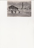 VAL D'ISERE -SAVOIE -SPORTS D'HIVER -VUE SUR L'EGLISE-CARTE PHOTO GLACEE DES ANNEES 1960 - Val D'Isere