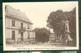 NEUVY LE ROI ( Indre Et Loire ) - L'hotel De Ville , La Poste , Le Monument Aux Morts   Rad172 - Neuvy-le-Roi