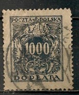 Timbres - Pologne - Service - Taxe - 1923 - 1000 D - - Dienstmarken