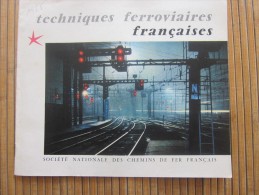 1955 Technique Ferroviaire Françai Se Publicitaire SNCF Société Nationale Des Chemins De Fer Français Trains Rails Gare - Europe