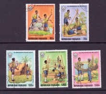 TOGO 1982 SCOUTISME  YVERT N°1066-A467/70  OBLITERE - Used Stamps