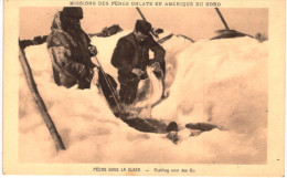 POLAIRE .... MISSION DES PERES OBLATS EN AMERIQUE DU NORD .... PECHE SOUS LA GLACE - Amerika