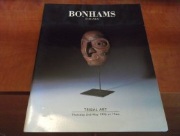 1996 BONHAMS Chelsea TRIBAL ART Africa BOOMERANG Mask Works Of Art Catalogue Illustré - Otros & Sin Clasificación