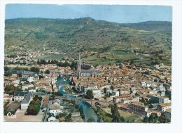 CPSM ST SAINT AFFRIQUE, VUE GENERALE AERIENNE, LA SORGUE, AVEYRON 12 - Saint Affrique