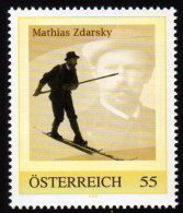 ÖSTERREICH 2009** Mathias ZDARSKY / Erfinder Alpiner Skilauf - PM Personalized Stamp MNH - Personalisierte Briefmarken
