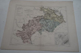 @ ANCIENNE CARTE ETAT MAJOR DEPARTEMENT 05 HAUTES ALPES AVANT LA GUERRE 14  PLAN DE GAP - Geographische Kaarten