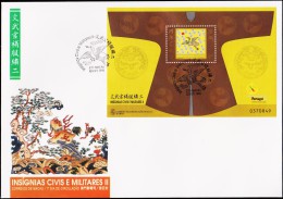 1998. INSIGNIAS CIVIS E MILITARES II. FDC CTT MACAU 09.09.1998.  (Michel: BLOCK 58) - JF221387 - FDC