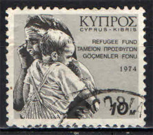 CIPRO - 1974 - VECCHIA DONNA E BAMBINA - REFUGEE FUND - PRO RIFUGIATI - USED - Used Stamps