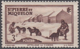 Saint-Pierre Et Miquelon 1938 Yvert 168 Neuf ** Cote (2015) 0.40 Euro Attelage - Ungebraucht