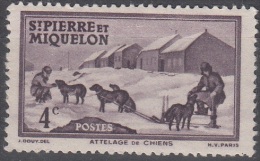 Saint-Pierre Et Miquelon 1938 Yvert 169 Neuf ** Cote (2015) 0.40 Euro Attelage - Ungebraucht