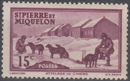 Saint-Pierre Et Miquelon 1938 Yvert 172 Neuf ** Cote (2015) 0.85 Euro Attelage - Unused Stamps