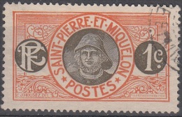 Saint-Pierre Et Miquelon 1909 Yvert 78 O Cote (2015) 0.30 Euro Pêcheur Cachet Rond - Oblitérés