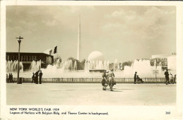 CP De NEW YORK " World's Fair 1939 , Lagoon Of Nations With BELGIUM  Bldg ...". - Expositions