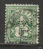 HELVETIA , SUISSE , 5 C , Perforé Perfin : " B&C E " , 1882 - 1899 , N° Y&T 66 - Perfins