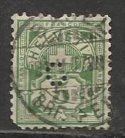 HELVETIA , SUISSE , 5 C , Perforé Perfin : " C " , 1905 - 1907 , N° Y&T 102 - Perforés