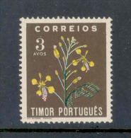 ! ! Timor - 1950 Timor Flowers 3 A - Af. 276 - MH - Timor